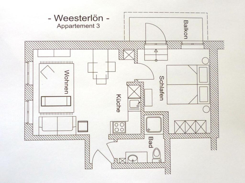 Bötticher Str. 9, W3, Weesterlön Westerland Exterior foto